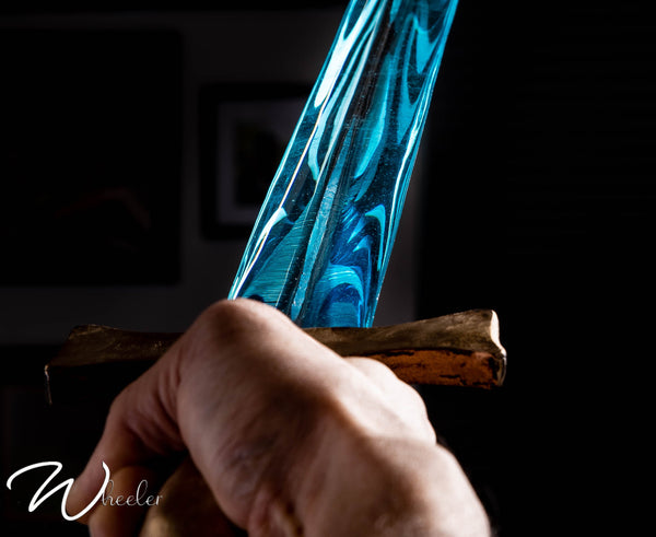 Customizable Crystal Sword Sculpture